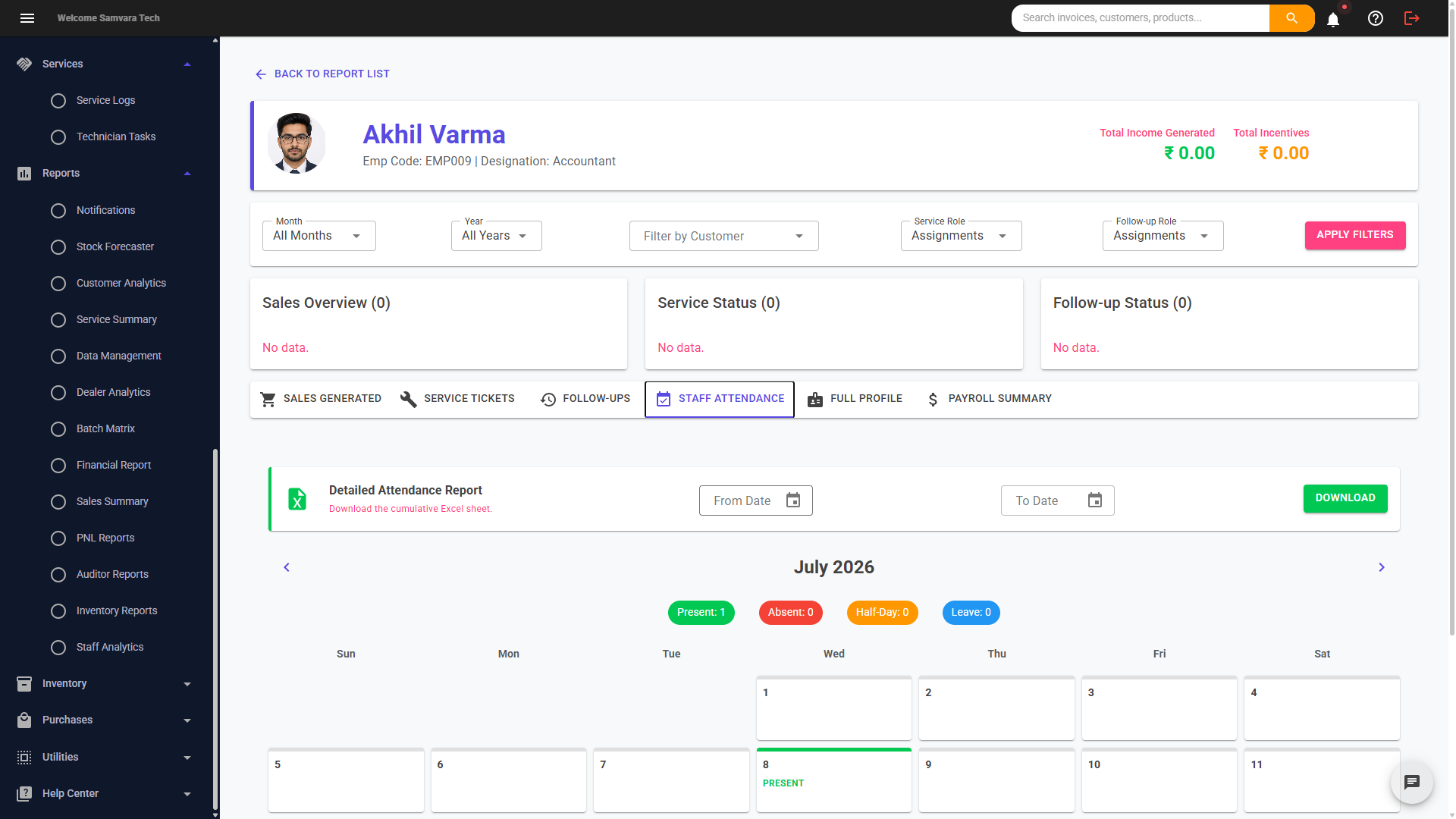 SmartHUB Software Interface